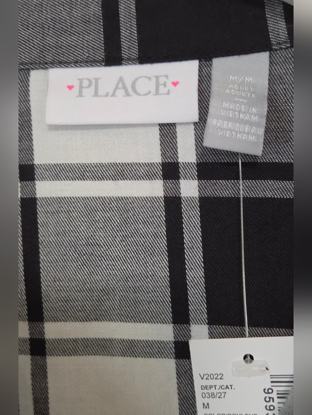 The Children's Place Women's Matching Family Buffalo Plaid Shirt Dress M - Picture 2 of 13